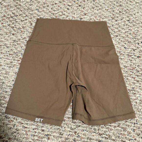 Set Active Biker Short Dugout Color Brown- Size Small - Picture 2 of 7